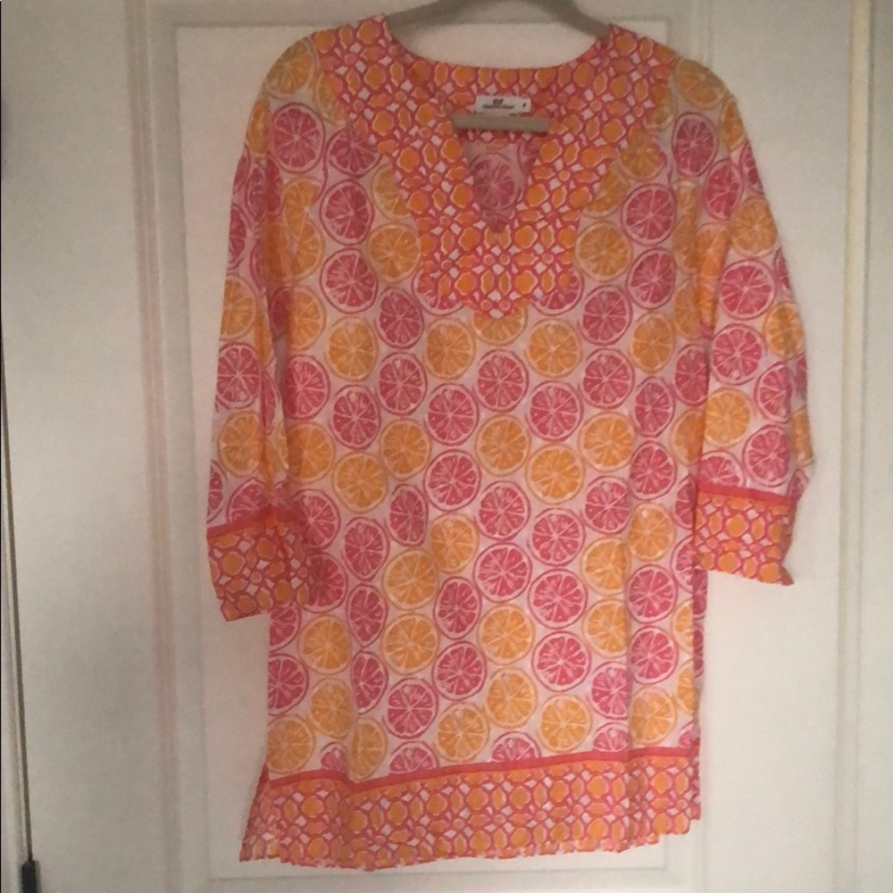 Vineyard Vines Orange Tunic Coverup